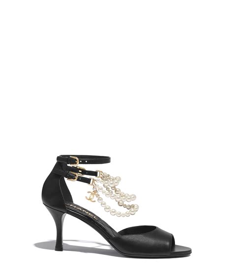 chanel black denim slingbacks|chanel lambskin pumps.